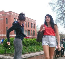 Street Chick With Cute Donk and Gams