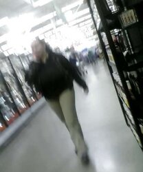 Large titted Walmart gal