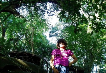 FRESH Tommy crossdresser in the forest