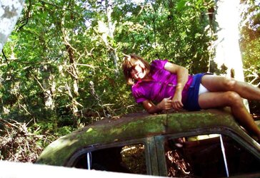 FRESH Tommy crossdresser in the forest