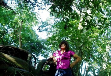 FRESH Tommy crossdresser in the forest