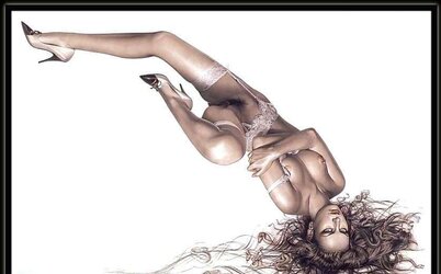 Dame voluptuous drawings