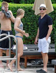 Julianne Hough swimsuit bottoms at a beach and hotel in Miami