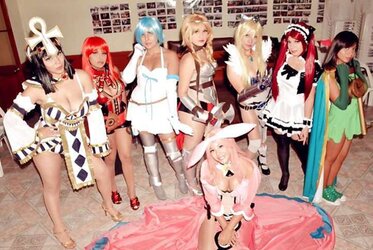 Cosplay latino nylon and stockings