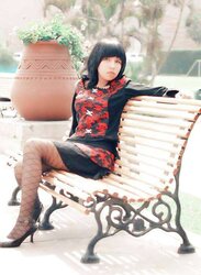 Cosplay latino nylon and stockings