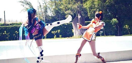 Cosplay latino nylon and stockings