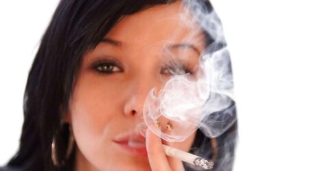 Adrianne Dark-Hued - Smoking