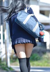Japanese pleats, undies and upskirts