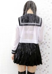 Japanese pleats, undies and upskirts