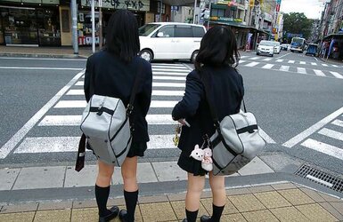 Japanese pleats, undies and upskirts