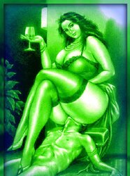 Drawing ample mistress