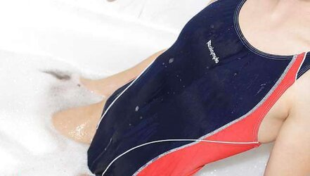 Bathing Suit lady part II cameltoes and moist suit