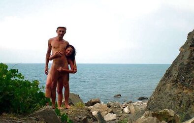 People being people bare on the beach