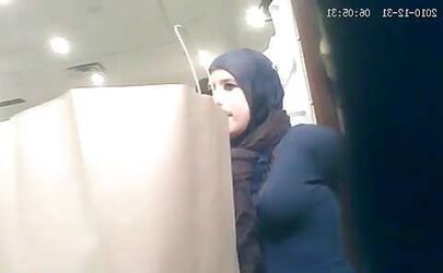 Enormous baps arab tart in the mall