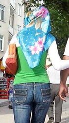 Turbanli kalcalar hijabi butt