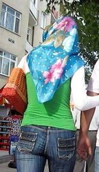 Turbanli kalcalar hijabi butt
