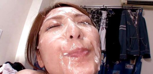 Japanese facial cumshot