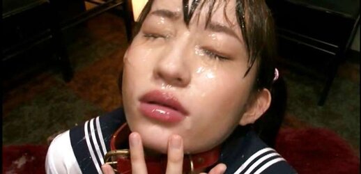 Japanese facial cumshot