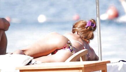Celebrities at the beach