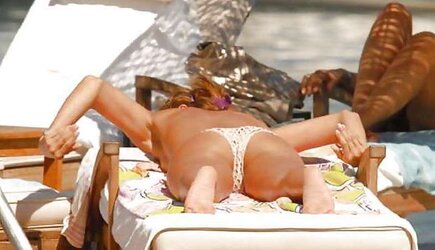Celebrities at the beach