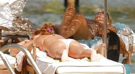 Celebrities at the beach