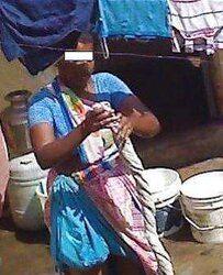 Aunty washing moment