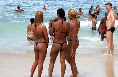 Splendid Backsides On The Beach two by Voyeur TROC