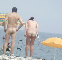 Splendid Backsides On The Beach two by Voyeur TROC