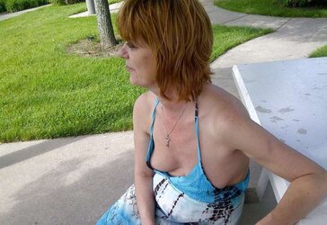Mature downblouse