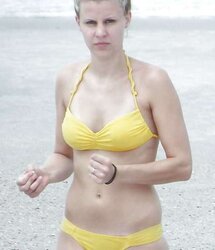 Bikinis bathing suits hooter-slings plumper mature clothed teenager ginormous big