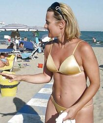 Bikinis bathing suits hooter-slings plumper mature clothed teenager ginormous big