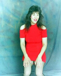 Ex wifey in Crimson Sundress