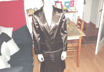 Inexperienced satin casual dresses - custumes, blouses