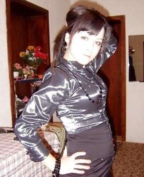 Inexperienced satin casual dresses - custumes, blouses