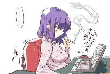 Smoking Fetish Drawing