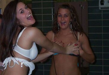 Mischievous vacation nymphs
