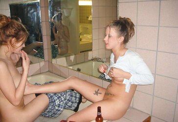 2 gals, one bathtub bath