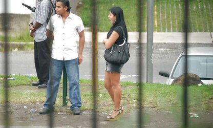 Voyeur at bus stop part