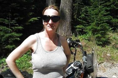 Erected nips through half-shirt ....
