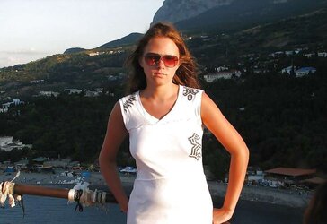 Erected nips through half-shirt ....