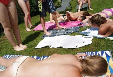Teentits at the pool