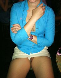 Upskirt No Undies #rec Fledgling displaying labia PublicNudity