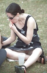 Upskirt No Undies #rec Fledgling displaying labia PublicNudity