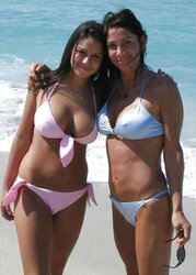 Bikini swimsuit brassiere plumper mature clothed teenager huge funbags
