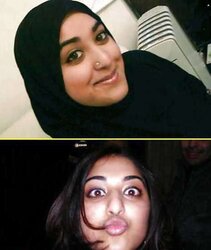 Withwithout hijab jilbab niqab hijab arab turban paki