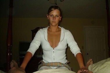 Steaming Platinum-Blonde Fledgling Teenager BLOWJOB and Tear Up