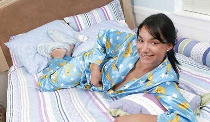 Blue Satin Pyjamas