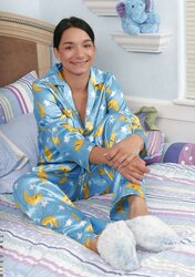 Blue Satin Pyjamas