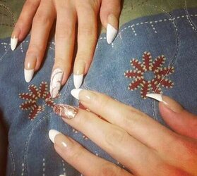 White ladies with lengthy ravages and lengthy toenails Part