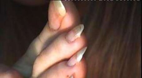 White ladies with lengthy ravages and lengthy toenails Part